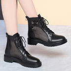 Damen Stiefeletten mit luftiger Netzstruktur und trendigem Design R&B
