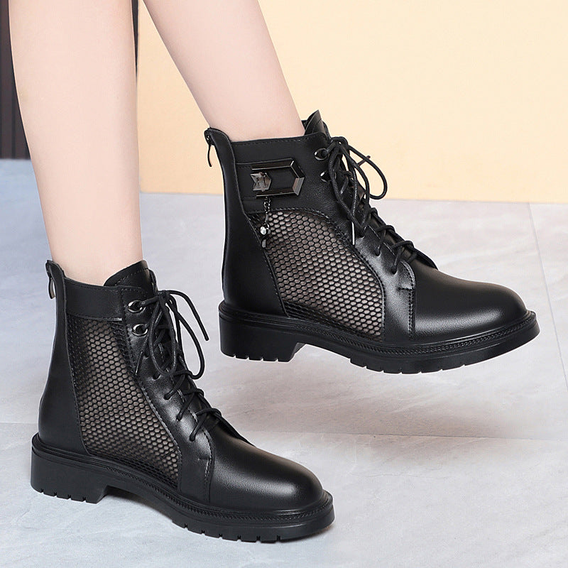 Damen Stiefeletten mit luftiger Netzstruktur und trendigem Design R&B