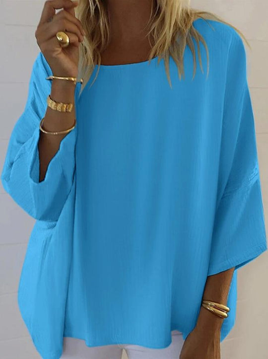 Damen Leichte Batwing Bluse R&B