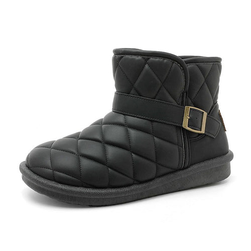 Damen modische warme Winterstiefel mit hochwertiger Isolierung und praktischem Klettverschluss R&B