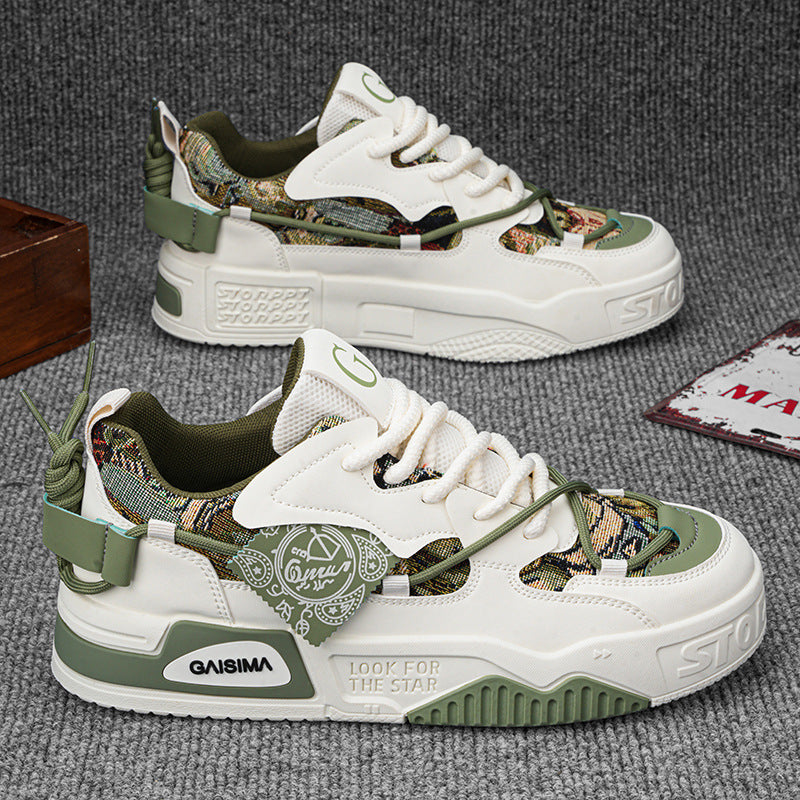 Damen sportliche Chunky-Sneaker mit einzigartigem Design und atmungsaktiver Sohle R&B