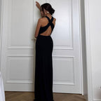 Damen Maxi-Kleid mit verführerischem Schnitt und modischen Cut-Outs R&B
