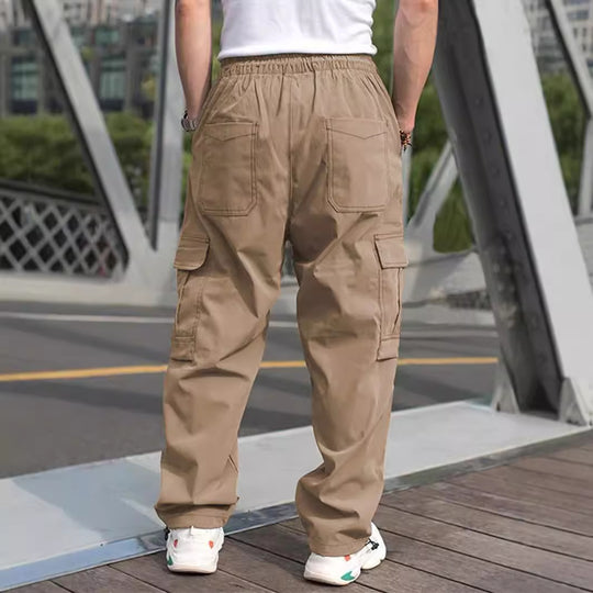 Herren Cargo-Hose mit vielen funktionalen Taschen und lockerer Passform R&B