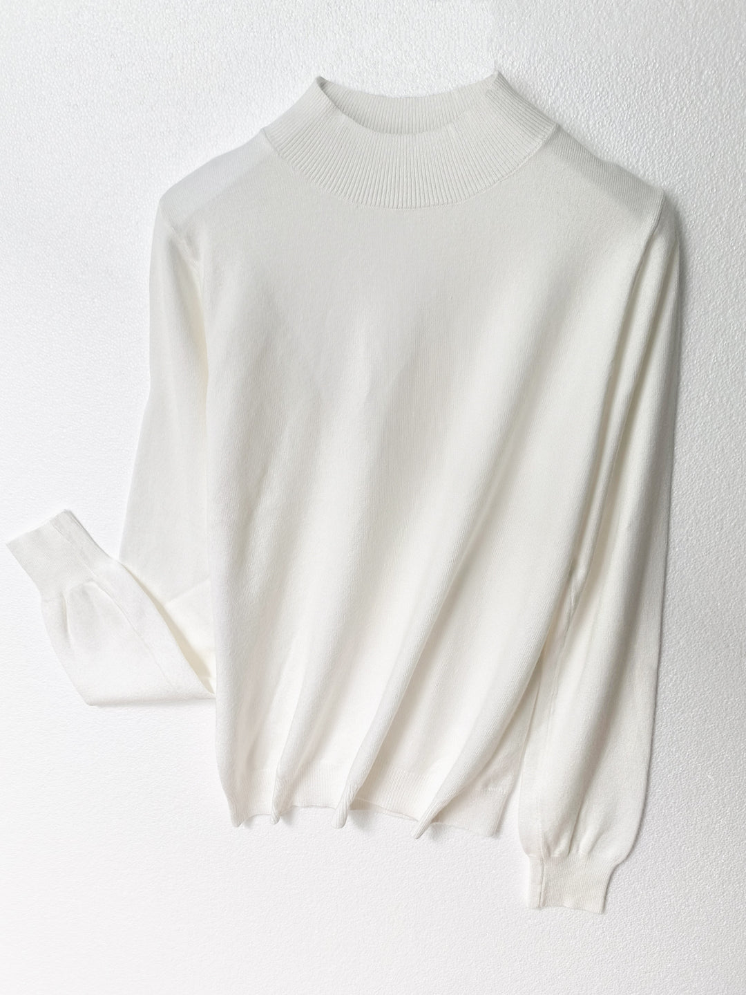 Damen Hochwertiger Pullover mit Stehkragen aus feinem Strick R&B