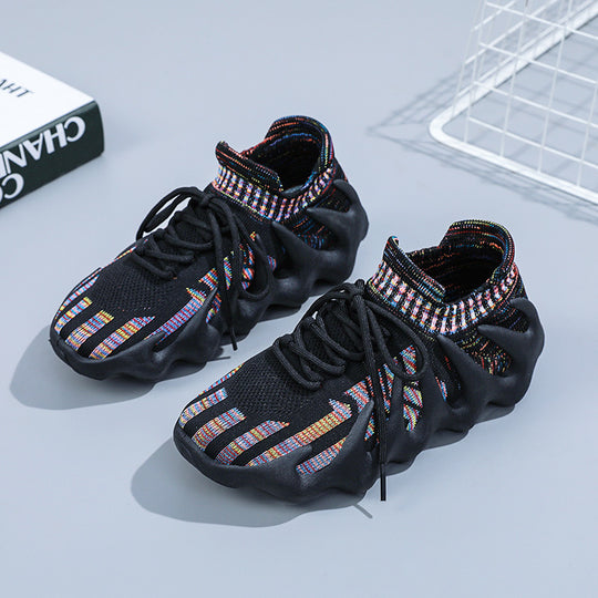 Damen elastische Sneakers mit rutschfester Sohle und atmungsaktivem Obermaterial R&B
