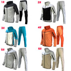 Herren sportliches Hoodie-Set mit atmungsaktiven Eigenschaften und modernen Kontrastdetails R&B