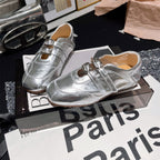 Damen modische und schicke Schnürschuhe mit Glanzdetails R&B