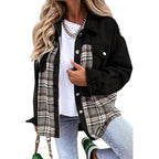 Damen modische Overshirt-Jacke R&B