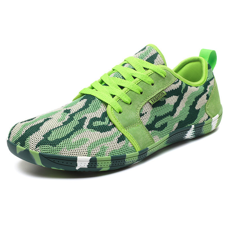 Damen Sportliche Sneaker mit taktischem Camouflage-Design und atmungsaktivem Mesh-Obermaterial R&B