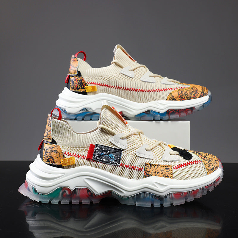 Damen Sportliche Multicolor Sneakers mit innovativer Luftpolster-Technologie R&B