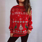 Damen Weihnachts-Pullover mit festlichem Motiv und weichem Material R&B