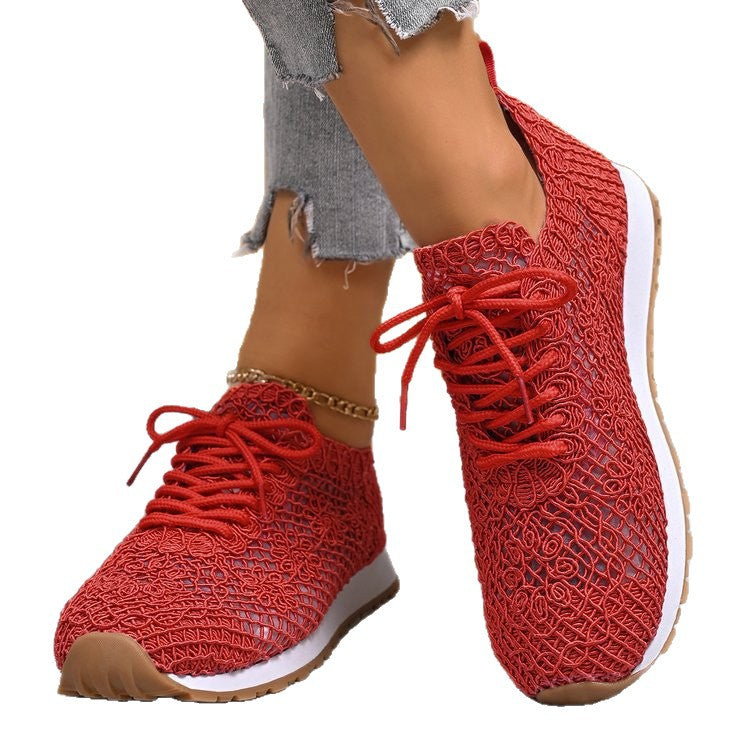 Damen atmungsaktive und flexible Netz-Sneaker R&B