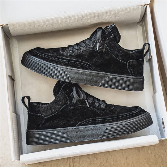 Damen Sneaker aus hochwertigem Veloursleder mit sportlicher Sohle R&B