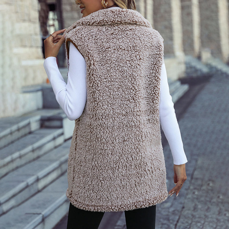 R&B | Plüschwesten Strickjacke