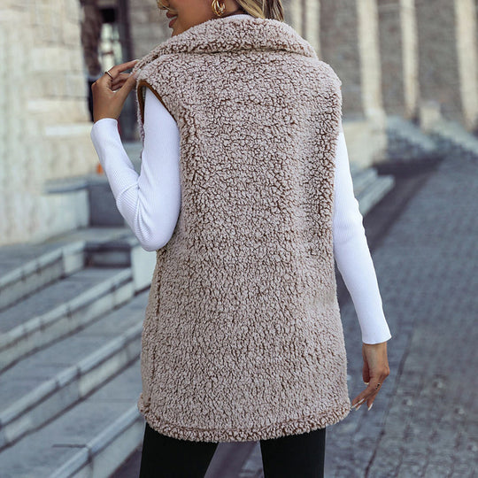 R&B | Plüschwesten Strickjacke