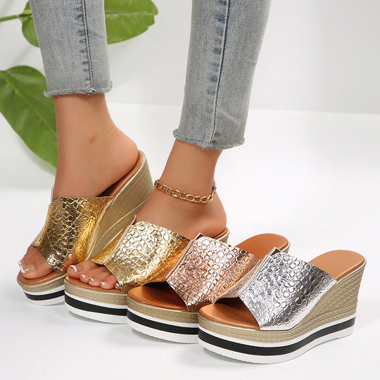 Damen Keil Sandalen R&B