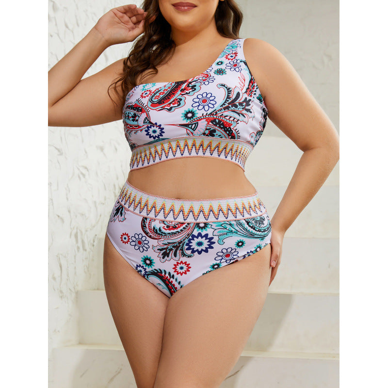 Damen Bikini-Set mit floralem Muster und sportlichem Schnitt R&B