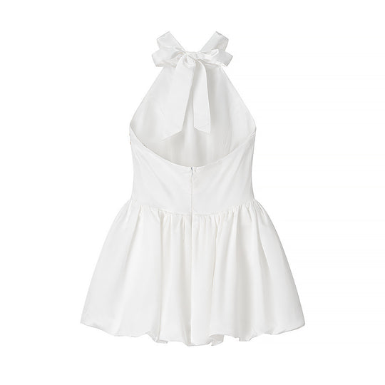 Damen Ballettkleid mit offenem Rücken und schwingendem Rock R&B