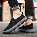 Damen Slip-On Sneakers mit atmungsaktiver Oberflächenstruktur