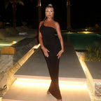 Damen Einseitiges Maxikleid R&B