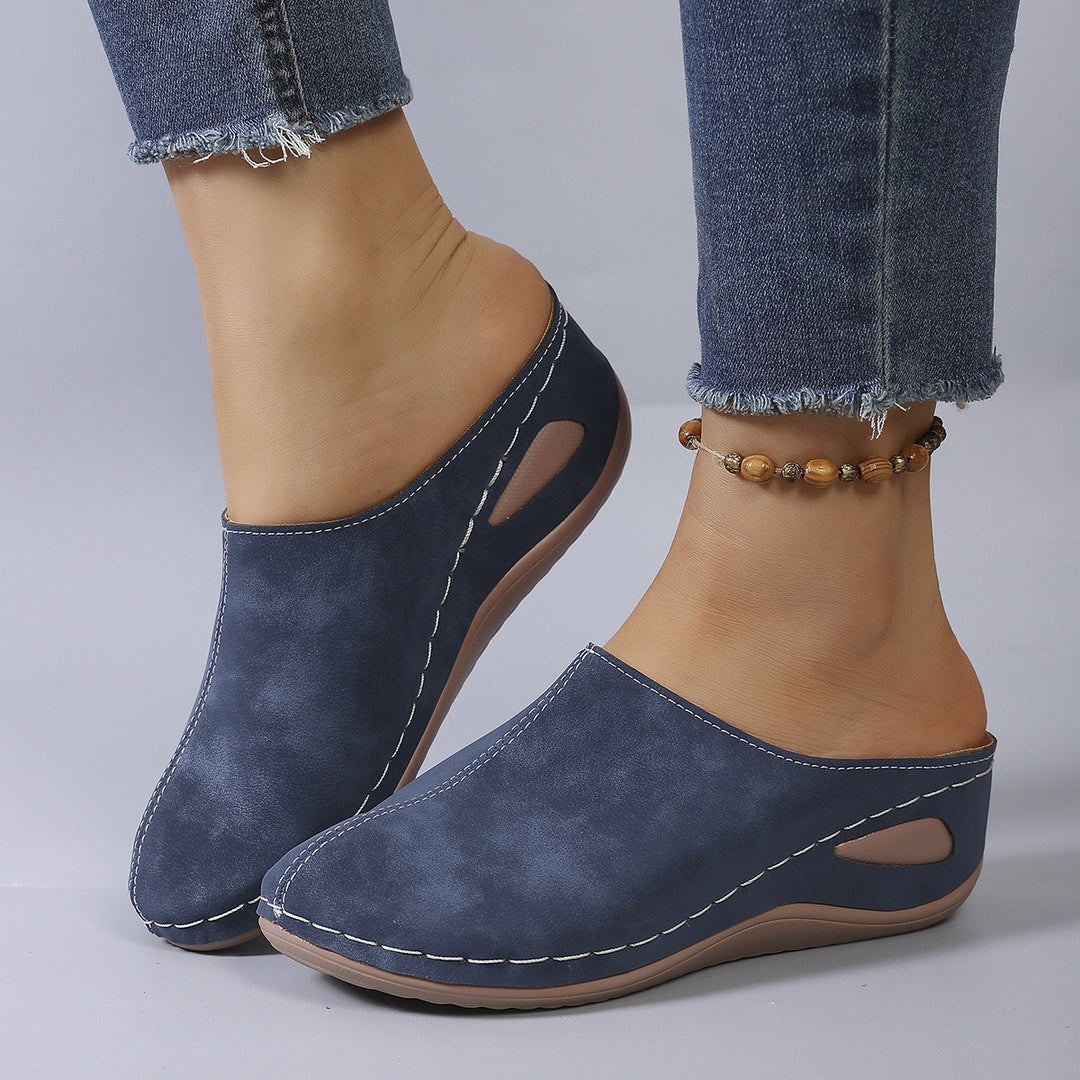 Damen Clogs mit ergonomischem Fußbett und rutschfester Sohle R&B