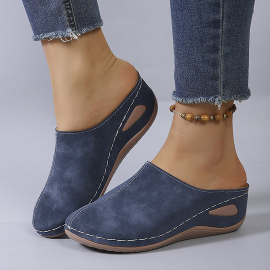 Damen Clogs mit ergonomischem Fußbett und rutschfester Sohle R&B