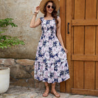 Damen Maxikleid mit floralen Mustern R&B