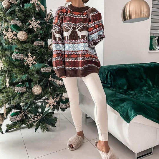 R&B | Weihnachtspullover Mit Festlichem Motiv