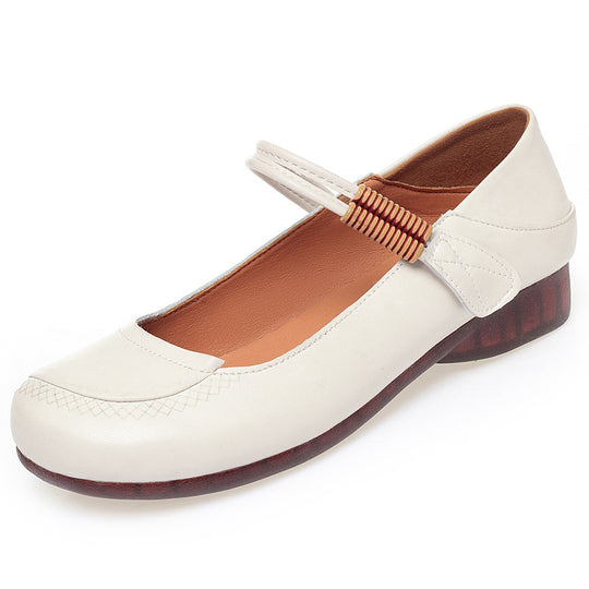 Damen Ballerinas mit flexiblem Riemen und bequemem Fußbett R&B