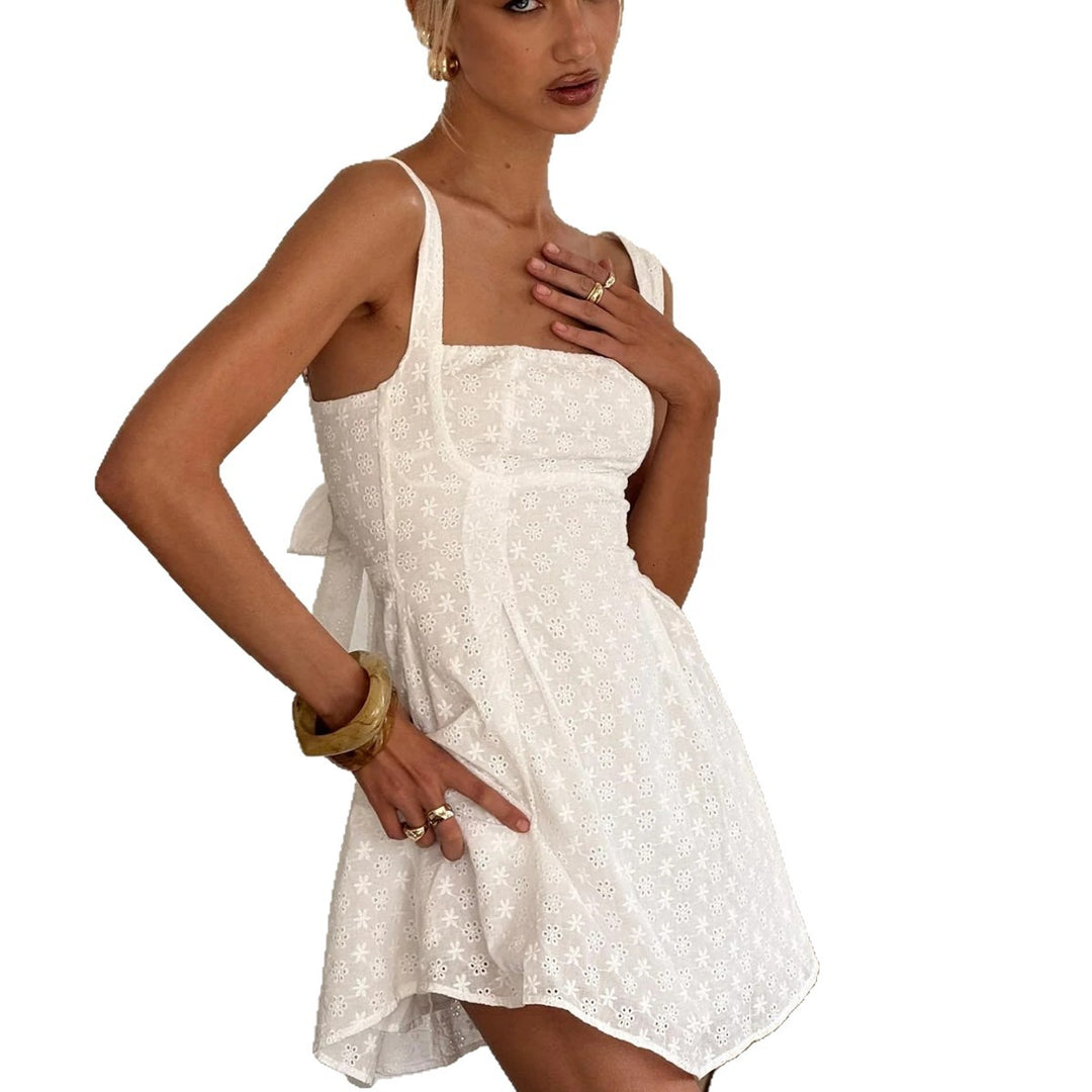 Damen Sommerliches Minikleid mit zauberhaftem Blütenmuster und verstellbaren Trägern R&B