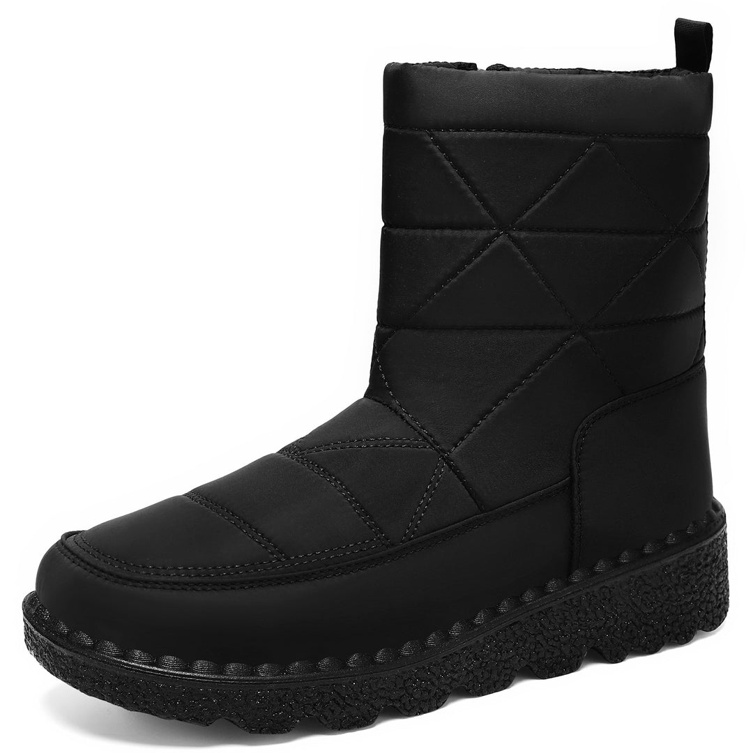 Damen Komfortable Winterstiefel mit hohem Schaft und rutschfester Sohle R&B