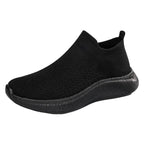 Damen Sneakers mit elastischem Strick-Obermaterial und rutschfester Sohle R&B