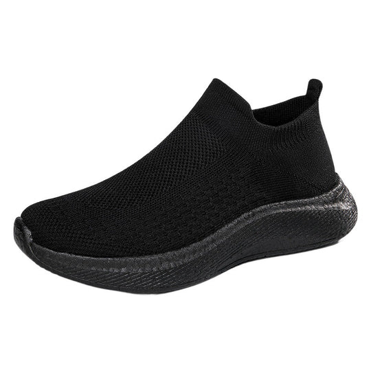 Damen Sneakers mit elastischem Strick-Obermaterial und rutschfester Sohle R&B