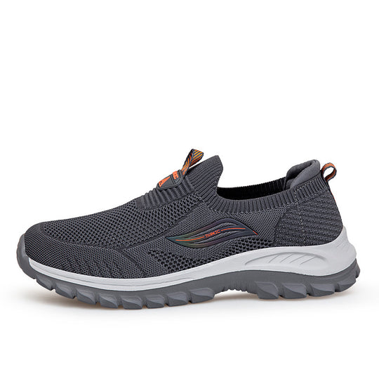 Damen Komfortable Slip-On Sneakers mit flexiblem Strickoberteil R&B