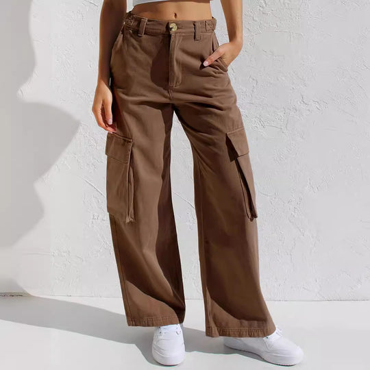 Damen Cargo-Hose mit praktischen Seitentaschen und lässigem Schnitt R&B