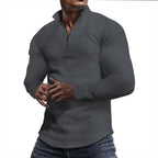 Herren Sportliches Langarmshirt mit strukturierter Oberfläche R&B