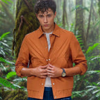 Herren leichte Sommerjacke mit innovativen Details R&B