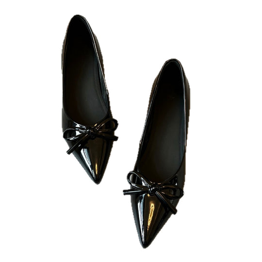 Damen elegante spitze Pumps mit Schleifenakzent R&B
