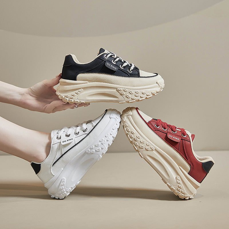 Damen Sportliche Chunky Sneakers mit dämpfender Sohle und robustem Profil R&B