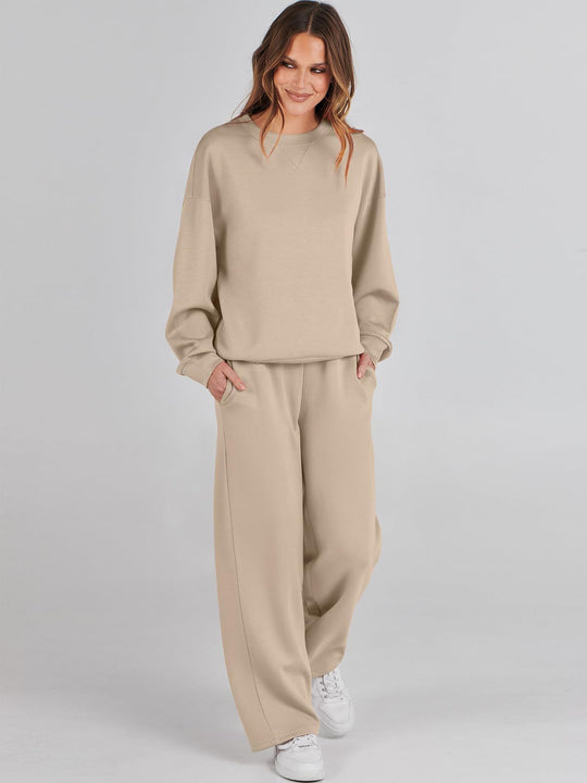 Damen entspannten Komfort Sweatset R&B