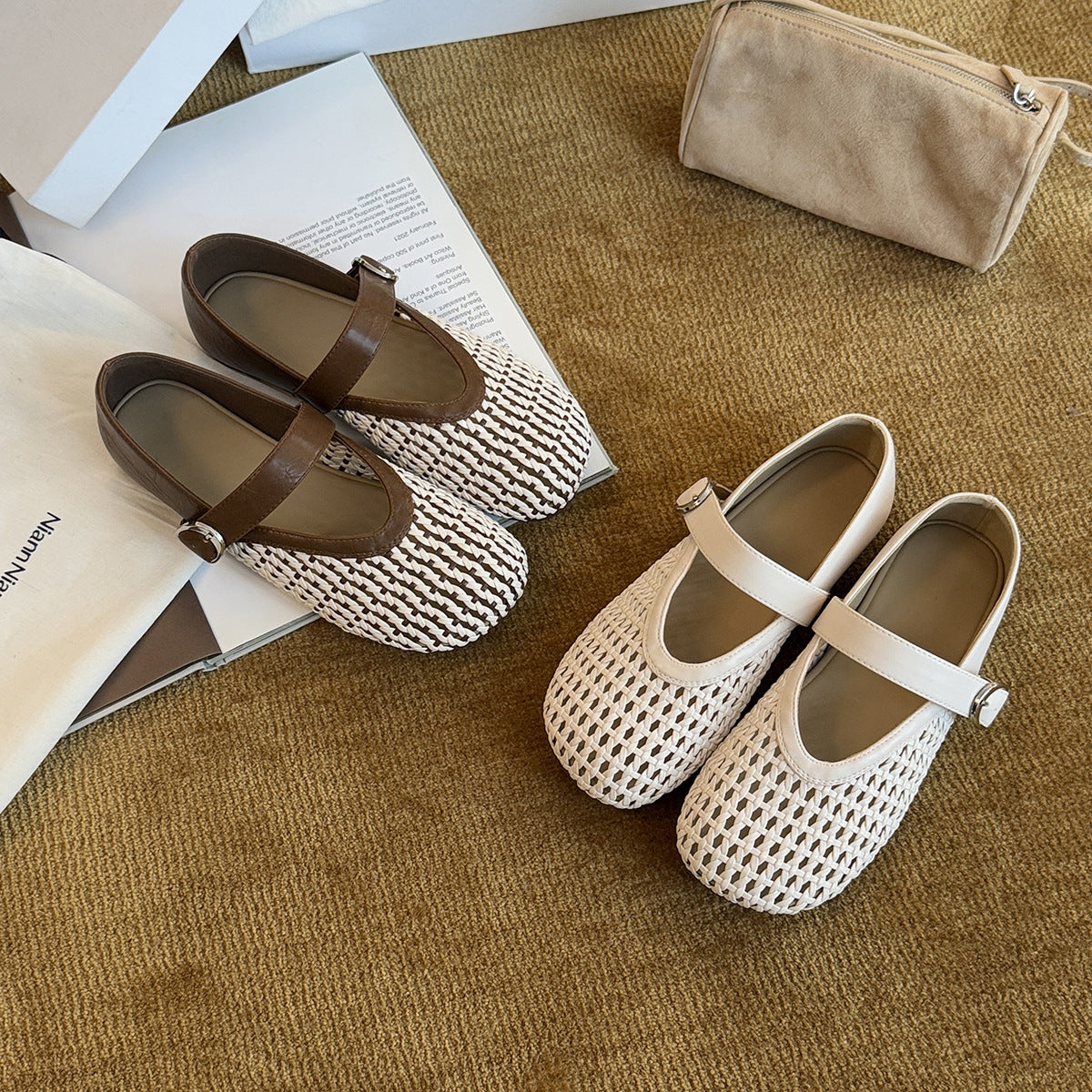 Damen Bequeme und stilvolle Clogs mit modischem Riemen und hochwertiger Oberflächenstruktur R&B