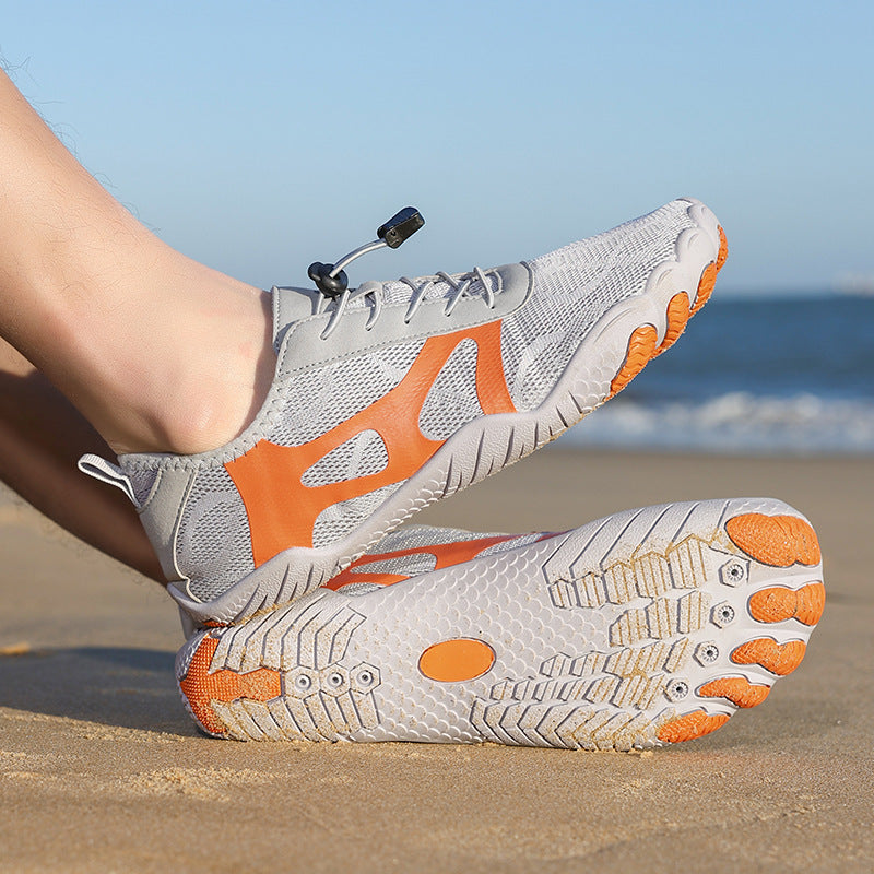 Damen Leichte und atmungsaktive Freizeitschuhe mit elastischem Schnürsystem