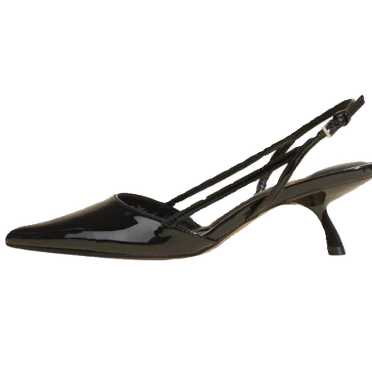 Damen Slingback High Heel Schuhe mit elegantem Spitzen-Design R&B