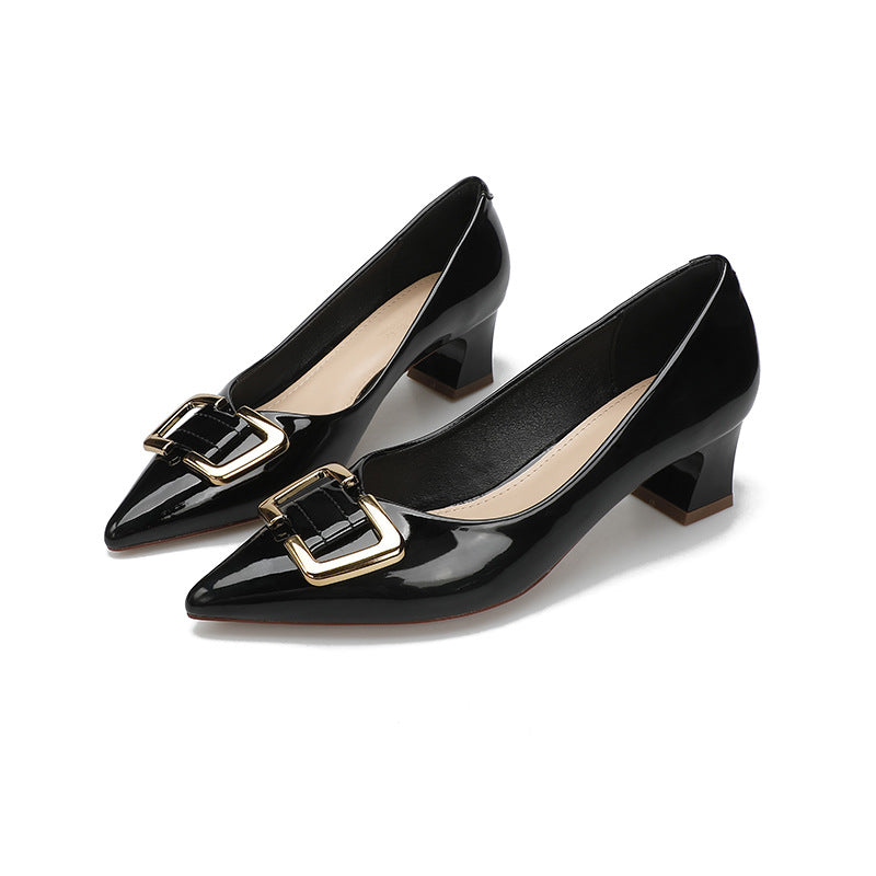 Damen elegante Stilettopumps mit modischem Schnallenakzent R&B