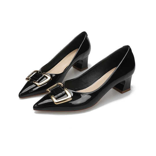 Damen elegante Stilettopumps mit modischem Schnallenakzent R&B