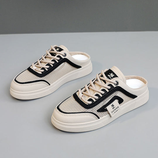 Damen leichte Slip-On Sneakers mit atmungsaktiver Mesh-Oberfläche R&B