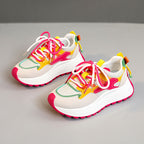 Damen Sportliche Sneakers mit buntem Design und rutschfester Sohle R&B