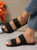 Damen Komfortable und modische Riemen-Sandalen mit strukturiertem Obermaterial R&B