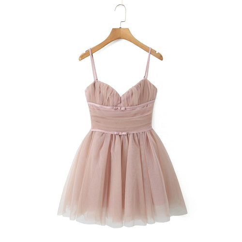Damen Cocktailkleid mit herzförmigem Ausschnitt und schwingendem Tüllrock R&B