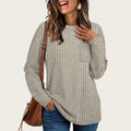 Damen lässiges Langarmshirt mit Streifen R&B